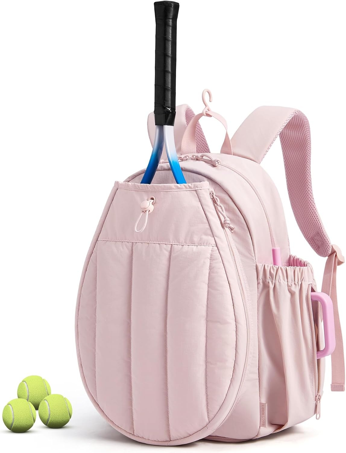 image:imageBAGSMART Tennis Gym Bag for Women Quilted Pickleball 156 Laptop BackpackCandy Pink