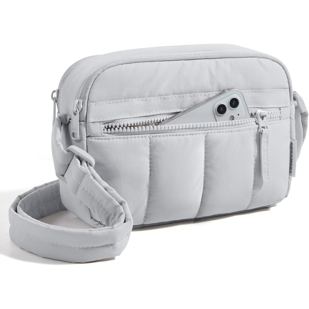 image:imageBAGSMART Cross Body Purse Mini Crossbody Bags for Women Travel PurseLight Gray