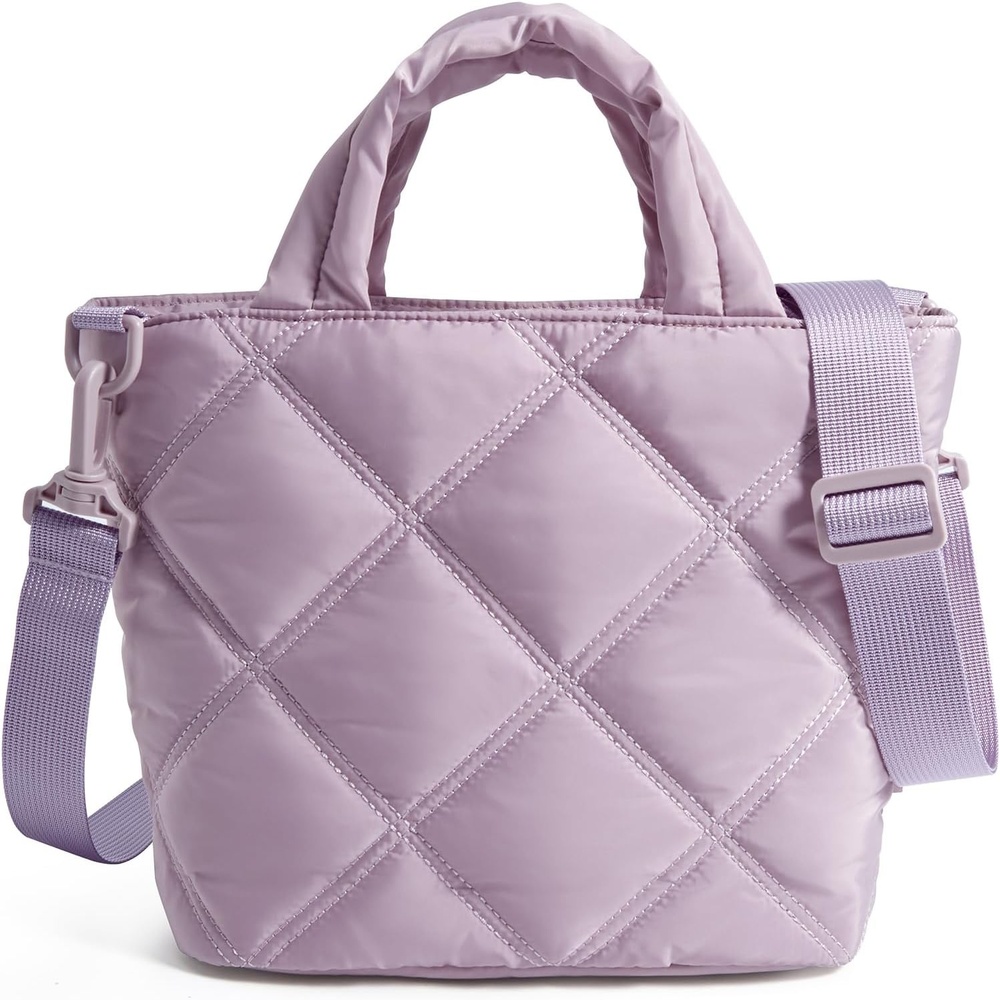 image:imageBAGSMART Crossbody Bags for Women Lightweight Purses for Women Quilted Puffer Tote Handbags for Daily UseShopTravelMist Purple