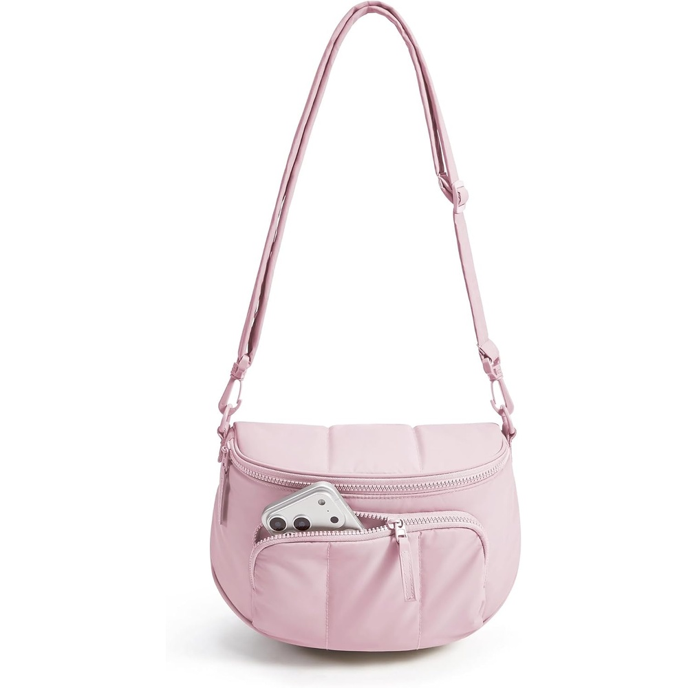 image:imageBAGSMART Crossbody Bags for Women Puffer Cute Bum Bag with PouchCandy Pink