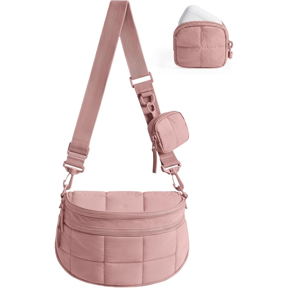 image:imageBAGSMART Crossbody Bags for Women Puffer Cute Bum Bag with PouchCoral