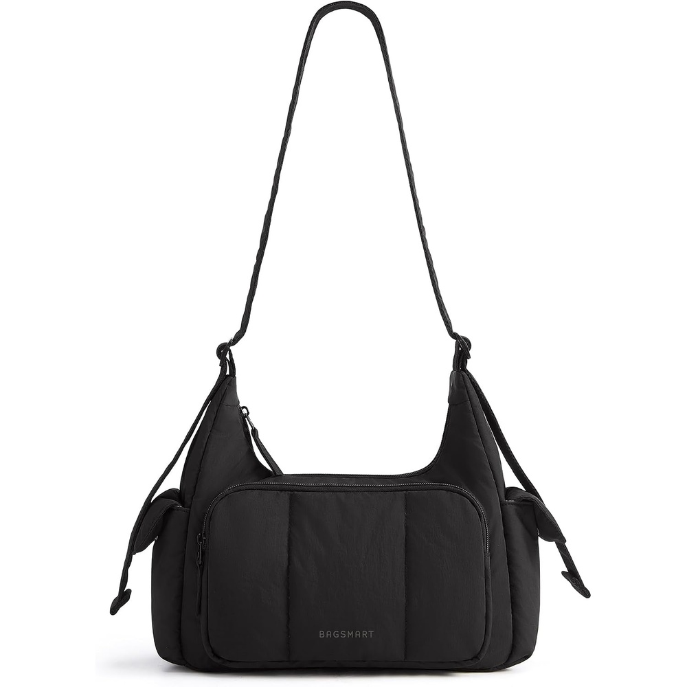 image:imageBAGSMART Crossbody Hobo Bags for Women Small Puffer Everyday PurseBlack
