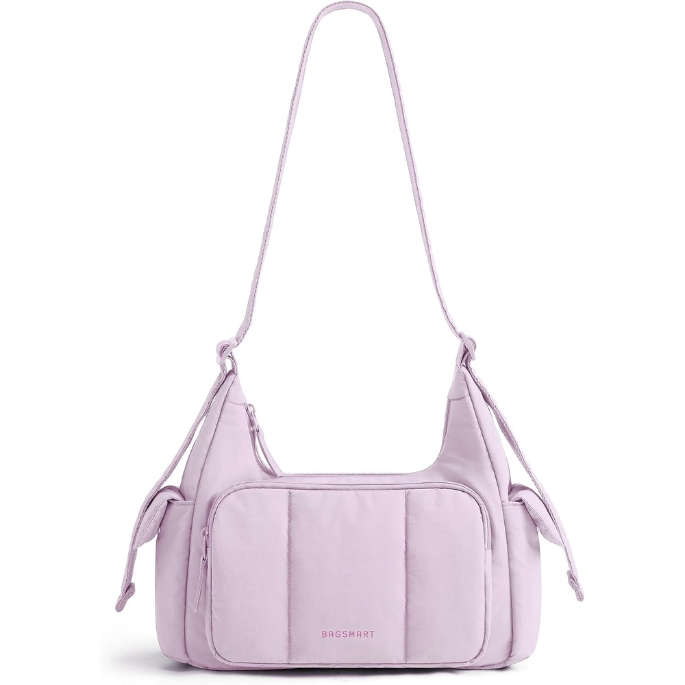 image:imageBAGSMART Crossbody Hobo Bags for Women Small Puffer Everyday PurseIced Lavender