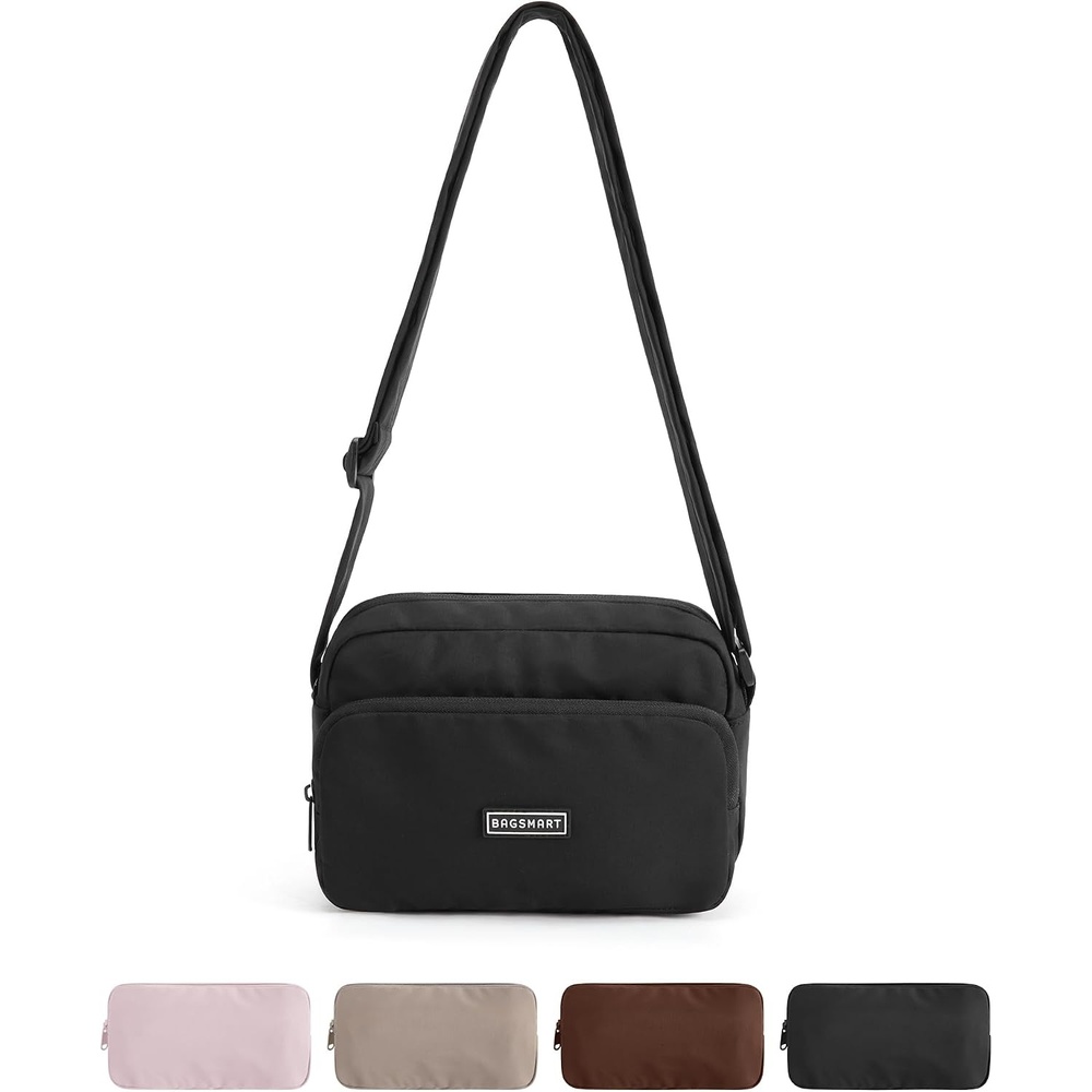 image:imageBAGSMART Mini Foldable Crossbody Bags for Women Cute Travel PursesBlack