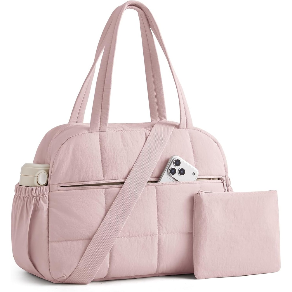 image:imageBAGSMART Small Gym Bag for Women 2 Set Travel Duffel Bags BlackPink