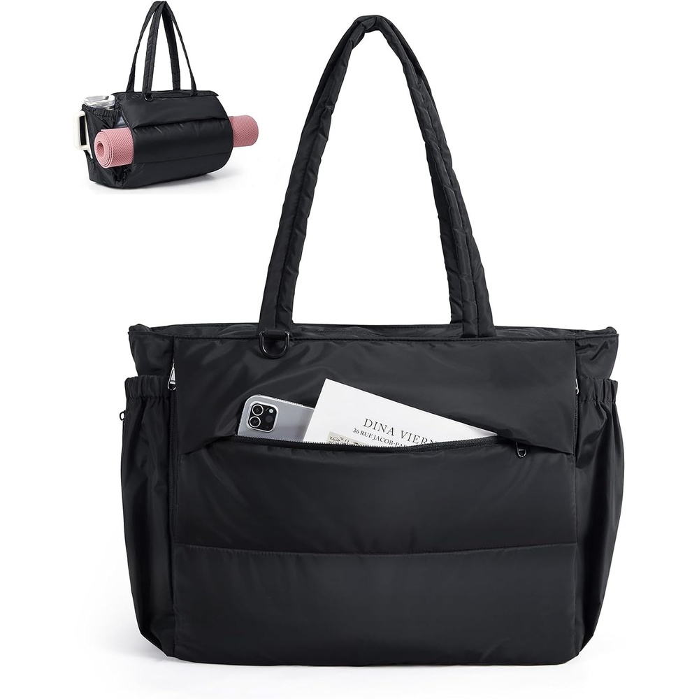 image:imageBAGSMART Yoga Pilates Tote Bag for Women with Knotted Handle Gym BagClassic