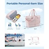 BAGSMART 48L Puffer Carry On Duffel Bag Travel Weekender Gym Bag for Women(Camel)
