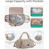BAGSMART 4-IN-1 Gym Bag for Women Men, TSA Duffle Bag for Travel(B-Black)