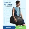 BAGSMART 4-IN-1 Gym Bag for Women Men, TSA Duffle Bag for Travel(Black)