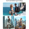 BAGSMART 4-IN-1 Gym Bag for Women Men, TSA Duffle Bag for Travel(Camel)
