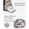 BAGSMART 4-IN-1 Gym Bag for Women Men, TSA Duffle Bag for Travel(Camel)
