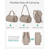 BAGSMART 4-IN-1 Gym Bag for Women Men, TSA Duffle Bag for Travel(D-Beige)