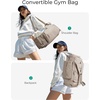 BAGSMART 4-IN-1 Gym Bag for Women Men, TSA Duffle Bag for Travel(D-Beige)