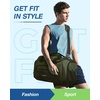 BAGSMART 4-IN-1 Gym Bag for Women Men, TSA Duffle Bag for Travel(Green)