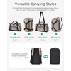BAGSMART 4-IN-1 Gym Bag for Women Men, TSA Duffle Bag for Travel(Greenish Gray)
