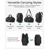 BAGSMART 4-IN-1 Gym Bag for Women Men, TSA Duffle Bag for Travel(Military Black)