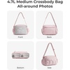 BAGSMART Cross Body Purse, Mini Crossbody Bags for Women Travel Purse(01-dark Pink)