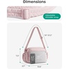 BAGSMART Cross Body Purse, Mini Crossbody Bags for Women Travel Purse(01-dark Pink)