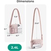 BAGSMART Cross Body Purse, Mini Crossbody Bags for Women Travel Purse(Checked)