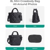 BAGSMART Crossbody Bags for Women, Lightweight Purses for Women, Quilted Puffer Tote Handbags for Daily Use,Shop,Travel(Black)