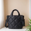 BAGSMART Crossbody Bags for Women, Lightweight Purses for Women, Quilted Puffer Tote Handbags for Daily Use,Shop,Travel(Black)