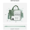 BAGSMART Crossbody Bags for Women, Lightweight Purses for Women, Quilted Puffer Tote Handbags for Daily Use,Shop,Travel(Forest Green)