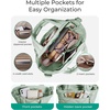 BAGSMART Crossbody Bags for Women, Lightweight Purses for Women, Quilted Puffer Tote Handbags for Daily Use,Shop,Travel(Forest Green)
