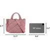 BAGSMART Crossbody Bags for Women, Lightweight Purses for Women, Quilted Puffer Tote Handbags for Daily Use,Shop,Travel(Pink)