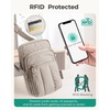 BAGSMART Crossbody Bags for Women, Mini Cell Phone Cross body Purses Travel Wallet with RFID Blocking Card Slots(Coffee Brown)