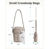 BAGSMART Crossbody Bags for Women, Mini Cell Phone Cross body Purses Travel Wallet with RFID Blocking Card Slots(Haze Green)