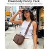 BAGSMART Crossbody Bags for Women, Puffer Cute Bum Bag with Pouch(01-jet Black)
