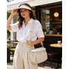 BAGSMART Crossbody Bags for Women, Puffer Cute Bum Bag with Pouch(Cashmere Beige)