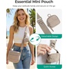 BAGSMART Crossbody Bags for Women, Puffer Cute Bum Bag with Pouch(Chocolate)