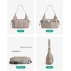 BAGSMART Crossbody Hobo Bags for Women, Small Puffer Everyday Purse(Iced Lavender)
