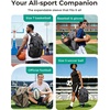 BAGSMART Gym Backpack for Men with Shoe Compartment for Multi-Sport(Jet Black)