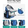 BAGSMART Gym Backpack for Men with Shoe Compartment for Multi-Sport(Light Grey)