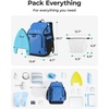 BAGSMART Gym Backpack for Men with Shoe Compartment for Multi-Sport(Light Grey)