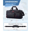 BAGSMART Gym Bag for Men, Athletic Sports Backpack Travel Hiking Duffel(Black)
