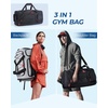 BAGSMART Gym Bag for Men, Athletic Sports Backpack Travel Hiking Duffel(Black)