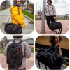 BAGSMART Gym Bag for Men, Athletic Sports Backpack Travel Hiking Duffel(Black)