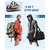 BAGSMART Gym Bag for Men, Athletic Sports Backpack Travel Hiking Duffel(Khaki)