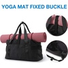 BAGSMART Gym Bag for Women, Carry on Weekender Overnight Bag, Travel Duffel Bags with Trolley Sleeve, Personal Item Travel Bag Tote Bag Workout Dance Bag(Black,Medium)(Black)