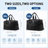 BAGSMART Gym Bag for Women, Carry on Weekender Overnight Bag, Travel Duffel Bags with Trolley Sleeve, Personal Item Travel Bag Tote Bag Workout Dance Bag(Black,Medium)(Black)