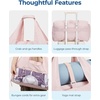 BAGSMART Gym Bag for Women, Lightweight Duffel with Shoe Compartment, Tote Bag with Wet Pocket for Yoga Travel, Pink(Cream)