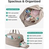 BAGSMART Gym Bag for Women, Lightweight Duffel with Shoe Compartment, Tote Bag with Wet Pocket for Yoga Travel, Pink(Green)