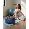 BAGSMART Gym Bag for Women, Lightweight Duffel with Shoe Compartment, Tote Bag with Wet Pocket for Yoga Travel, Pink(Navy Blue)