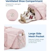 BAGSMART Gym Bag for Women, Lightweight Duffel with Shoe Compartment, Tote Bag with Wet Pocket for Yoga Travel, Pink(Navy Blue)