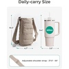 BAGSMART Magnetic 40oz Water Bottle Holder with Strap, Crossbody Purse Gym Accessories for Women(Black)