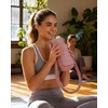 BAGSMART Magnetic 40oz Water Bottle Holder with Strap, Crossbody Purse Gym Accessories for Women(Coral)
