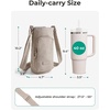BAGSMART Magnetic 40oz Water Bottle Holder with Strap, Crossbody Purse Gym Accessories for Women(Coral)
